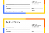 Microsoft Gift Certificate Template Free Word0