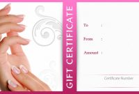 Nail Gift Certificate Template Free 4