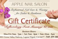 Nail Gift Certificate Template Free 7