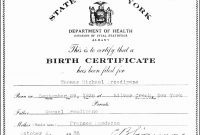 Printable Birth Certificate Template tnksb Elegant official birth certificate template