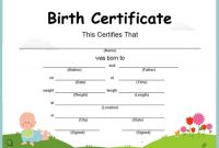 Official Birth Certificate Template 8