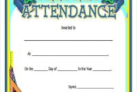 Perfect attendance Certificate Template 11
