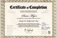 Premarital Counseling Certificate Of Completion Template 5