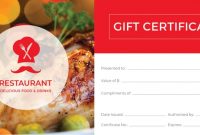 Restaurant Gift Certificate Template 11