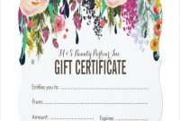 Salon Gift Certificate Template 12
