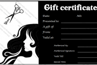 Salon Gift Certificate Template 5