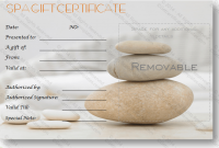 Spa Day Gift Certificate Template 4
