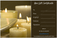 Spa Day Gift Certificate Template 9