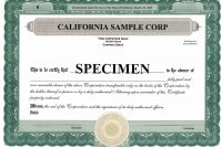 Stock Certificate Template Word 3