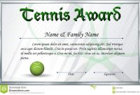 Tennis Gift Certificate Template 6