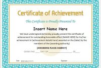 Word Certificate Of Achievement Template 7
