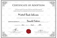 Adoption Certificate Template Unique Free Pet Adoption Certificate Template Word Pets Gallery