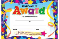 Certificate Of Participation Template Doc Unique Kids Award Certificate Template Falep Midnightpig Co