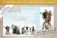 Company Gift Certificate Template Unique Photography Gift Certificate Template Photo Gift Card Watercolor Style Layered Psd Files Design 38