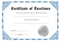 Free Certificate Of Excellence Template 9