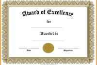 Free Printable Blank Award Certificate Templates 1