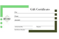 Gift Certificate Template Publisher 2