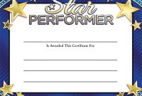 Star Performer Certificate Templates 3