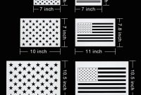 8 X 3 Label Template Awesome Star Stencil 50 Stars American Flag Template and 2 In 1