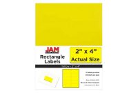 99.1 Mm X 38.1 Mm Label Template Awesome Jam Paper Mailing Labels 2 X 4 120ct Yellow Label