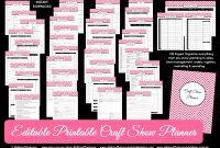 Blank Coupon Template Printable Unique Printable Craft Show Planner for Handmade Markets and Trade