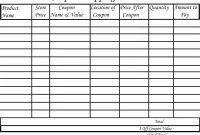 Blank Grocery Shopping List Template New Spreadsheet Extreme Couponing Preadsheets Nurul Amal