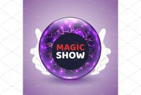 Blank Magic Card Template Unique Magic Show Poster Design Template