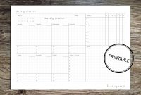 Blank Meal Plan Template Awesome Weekly Planner Printable to Do List Weekly Task Overview