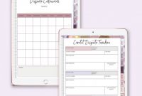 Blank Meal Plan Template Unique Purple Safari Budget Planner• Digital Budget Planner