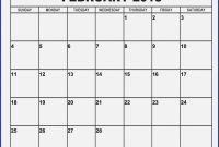 Blank One Month Calendar Template Awesome New Free 2019 Calendars Printable Printable Monthly Calendar
