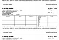 Blank Payslip Template New Bank Deposit Slip Sample