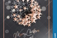 Blank Snowflake Template New Christmas Poster or Card Template with Star Ball Stock