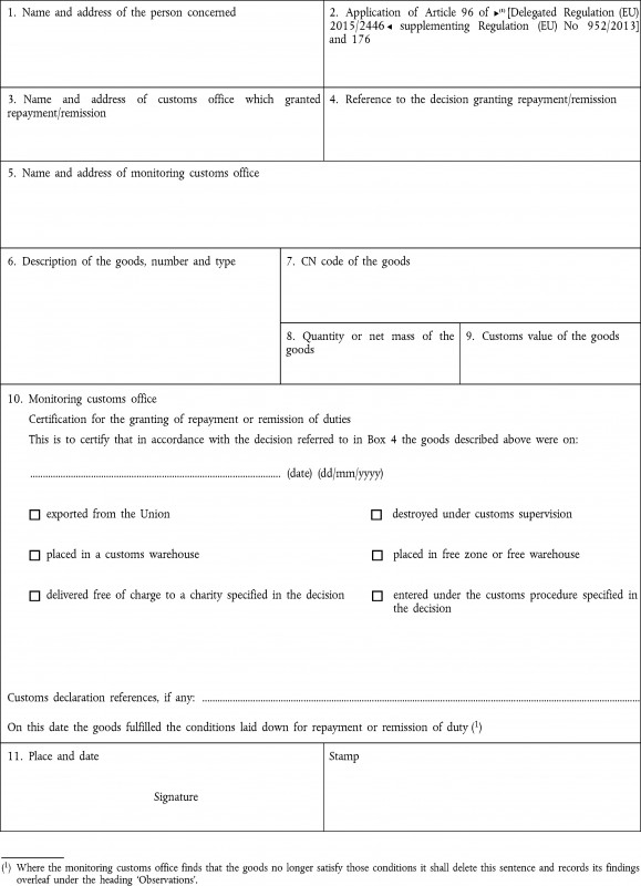 Blank Sponsorship form Template Awesome Consolidated Text 32015r2447 En 01 10 2019