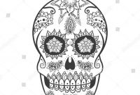Blank Sugar Skull Template New Day Of the Dead Skull Mask Template Klauuuudia