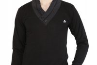 Blank V Neck T Shirt Template Unique solid Mens V Neck Black T Shirt