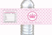 Diy Water Bottle Label Template Unique 26 Unique Free Printable Labels for Water Bottles for Baby
