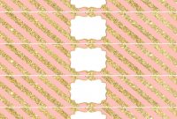 Drink Bottle Label Template Awesome Pink and Gold Water Bottle Wrappers Free Printable Pink