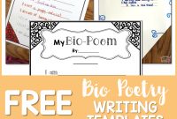 Free Bio Template Fill In Blank Unique Poetry Writing for Kids Bio Poems that Kids Love Proud to