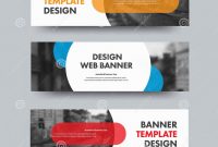Free Blank Banner Templates Awesome Template Of Horizontal Web Banners with Round and