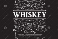 Free Label Border Templates Unique Whiskey Label Vintage Hand Drawn ornament Typography