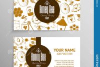 Free Printable Vintage Label Templates Unique Honey and Beekeeping Business Cards Stock Vector