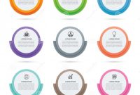 Graduation Labels Template Free Unique Infographics Circle Paper Index with 9 Data Template Vector