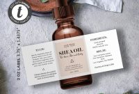 Ingredient Label Template New Custom Product Label Editable Product Label Stylish
