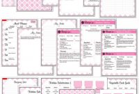 Lip Balm Label Template New Pink Damask Printable Recipe Book Template Editable Pdf