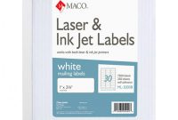 Maco Label Template Unique Maco White Laserink Jet Address Labels Ml 3000b Permanent