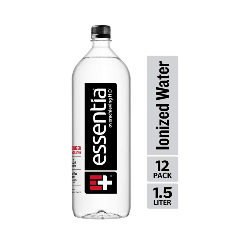 Mineral Water Label Template New Essentia Water Ionized and Alkaline Hydration Mineral Infused with 9 5 Ph or Higher Electrolytes for Taste Pure Drinking Water 50 7 Fl Oz