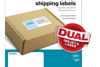 Package Shipping Label Template New Office Depota Brand White Laser Shipping Labels 505 O004 0020 2 X 4 Pack Of 2500 Item 941089