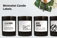 Templates for Labels for Jars New Minimalist Candle Label Candle Labels Minimalist Candles