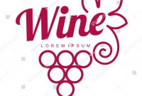 Wine Bottle Label Design Template Unique Wine Logo Templates Your Design Bottle Stock Illustration