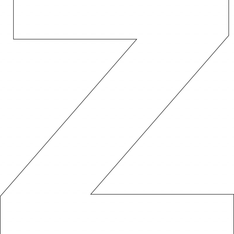 Z Label Template Unique Free Printable Alphabet Template Upper Case